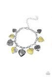 Paparazzi Accessories - Grow Love & Garden Hearts - Yellow Necklace & Bracelet Set
