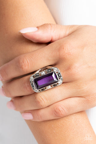 Paparazzi Accessories - Radiant Rhinestones - Purple Ring