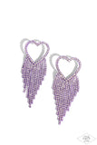 Sumptuous Sweethearts - Purple Heart 💜 Earring  - Paparazzi Accessories