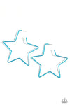 Starstruck Secret - Blue Hoop Earring  - Paparazzi Accessories
