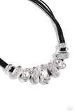 Sliding Splendor - Black Necklace - Paparazzi Accessories