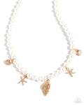 Beachcomber Beauty - Gold Necklace  - Paparazzi Accessories