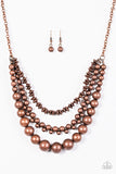 Paparazzi Accessories Beaded Beauty - Copper Necklace
