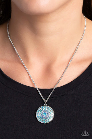 Paparazzi Accessories  - Mandala Masterpiece - Blue Necklace