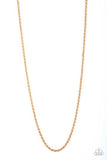 Paparazzi The Go-To Guy - Gold - Rope Chain Necklace
