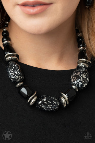 Paparazzi Accessories - In Good Glazes - Black Necklace