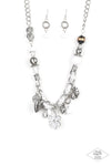 Paparazzi Accessories - Charmed, I Am Sure - White Necklace (Life Of The Party) (Blockbuster)