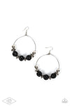 Paparazzi Accessories  - Can Take a Compliment - Black Hoop Earring