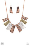Paparazzi Accessories - A Fan of the Tribe Copper Necklace (Blockbuster)