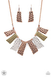 Paparazzi Accessories - A Fan of the Tribe Copper Necklace (Blockbuster)