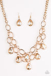 Paparazzi Accessories - Show-Stopping Shimmer - Gold Neclace