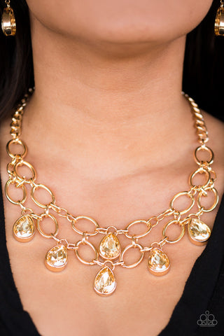 Paparazzi Accessories - Show-Stopping Shimmer - Gold Neclace