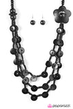 Honolulu Hula - Black Wood Necklace  - Paparazzi Accessories