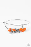 Paparazzi Accessories - Bountiful Beauty - Orange Charm Bracelet
