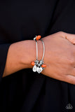 Paparazzi Accessories - Bountiful Beauty - Orange Charm Bracelet