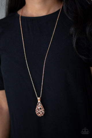 Magic Potions - Rose Gold Necklace - Paparazzi Accessories