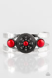 Paparazzi Accessories - Here Comes The SUNDIAL - Red Bracelet