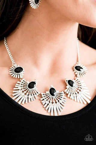 Paparazzi Accessories  -  Miss YOU-niverse - Black Necklace