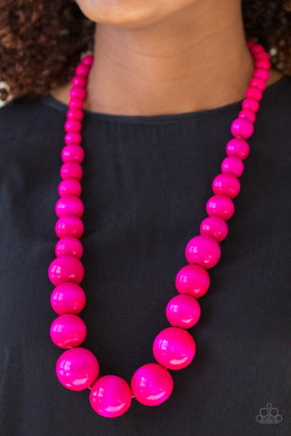 Paparazzi Accessories - Effortlessly Everglades - Pink Necklace