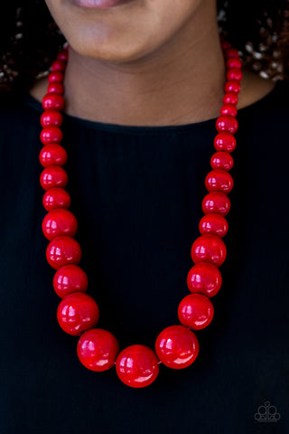 Paparazzi Accessories - Effortlessly Everglades - Red Necklace