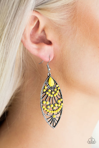 Paparazzi Accessories - Eastern Extravagance - Yellow Earring
