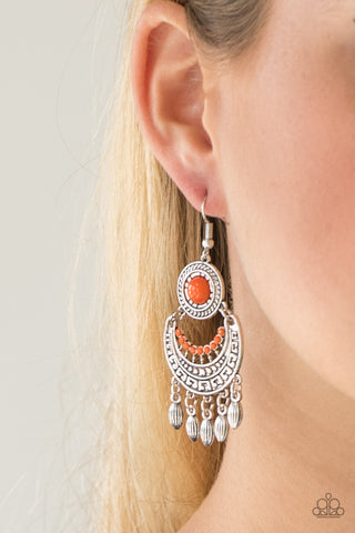 Paparazzi Accessories - Mantra to Mantra - Orange Earring
