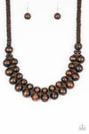 Paparazzi Accessories - Caribbean Cover Girl - Brown Necklace
