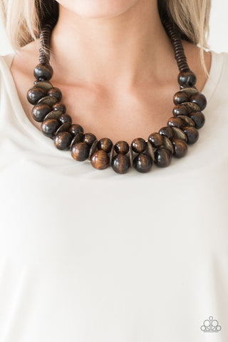 Paparazzi Accessories - Caribbean Cover Girl - Brown Necklace