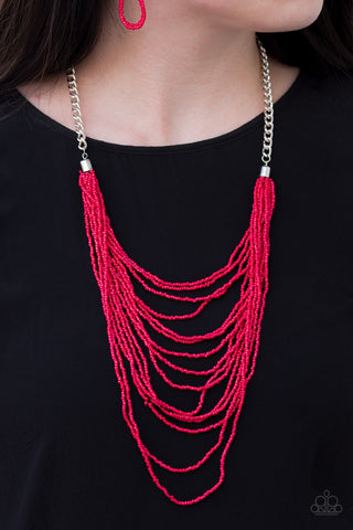 Paparazzi Accessories - Bora Bombora - Red Necklace