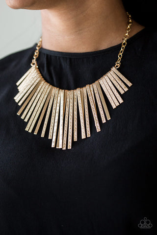 Paparazzi Accessories - Welcome To The Pack - Gold Necklace