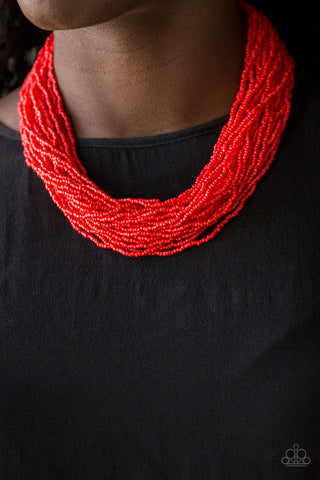 The Show Must CONGO On! - Red Necklace