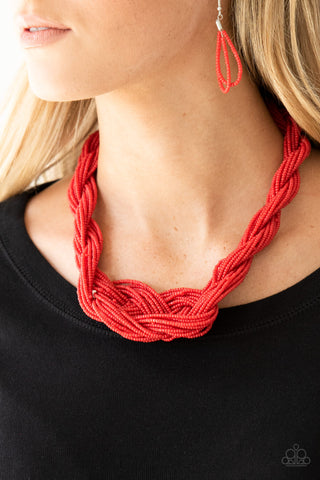 Paparazzi Accessories - A Standing Ovation - Red Necklace