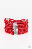 Paparazzi Accessories - Outback Odyssey - Red Bracelet