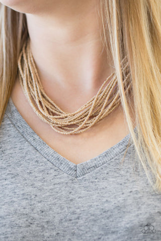 Paparazzi Accessories  - Wide Open Spaces - Brown Necklace