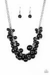 Paparazzi Accessories - Glam Queen - Black Pearl Necklace