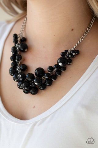 Paparazzi Accessories - Glam Queen - Black Pearl Necklace