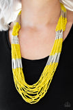 Paparazzi Accessories - Let It BEAD - Yellow Necklace