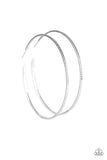 Paparazzi Accessories - Shimmer Maker - Silver Large Hoop Earring