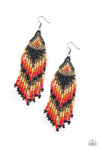 Paparazzi Accessories - Colors Of The Wind - Black Earring
