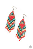 Paparazzi Accessories - Colors Of The Wind - Red Earring