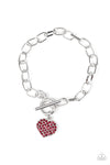 Paparazzi Accessories - Lots of Love - Red Bracelet