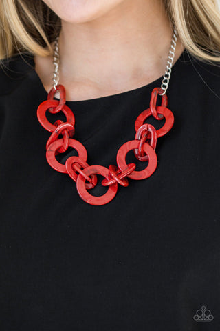 Paparazzi Accessories - Chromatic Charm - Red Necklace