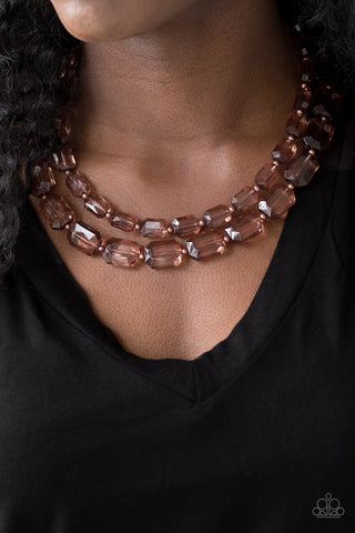 Paparazzi Accessories - Ice Bank - Copper Necklace