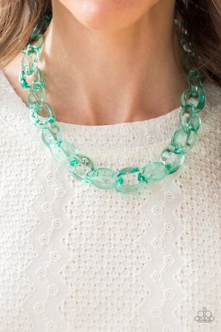 Paparazzi Accessories - Ice Queen - Green Necklace