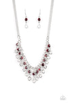 Paparazzi Accessories  - Valentines Day Drama - Red Necklace