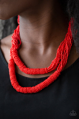 Right As RAINFOREST - Red Necklace