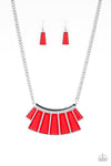 Paparazzi Accessories - Glamour Goddess - Red Necklace
