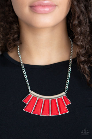 Paparazzi Accessories - Glamour Goddess - Red Necklace