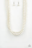 Paparazzi Accessories - Woman Of The Century - White Pearl Necklace