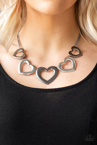 Paparazzi Accessories - Hearty Hearts - Multi Necklace